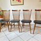 4 chairs bistro baumann tacoma boston vintage 60s