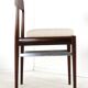 Set of 6 Rosewood AWA Dining Chairs 'Bennekom'  - new upholstery