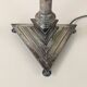 Antique French Table Lamp Silver Bronze Elegant Decoration