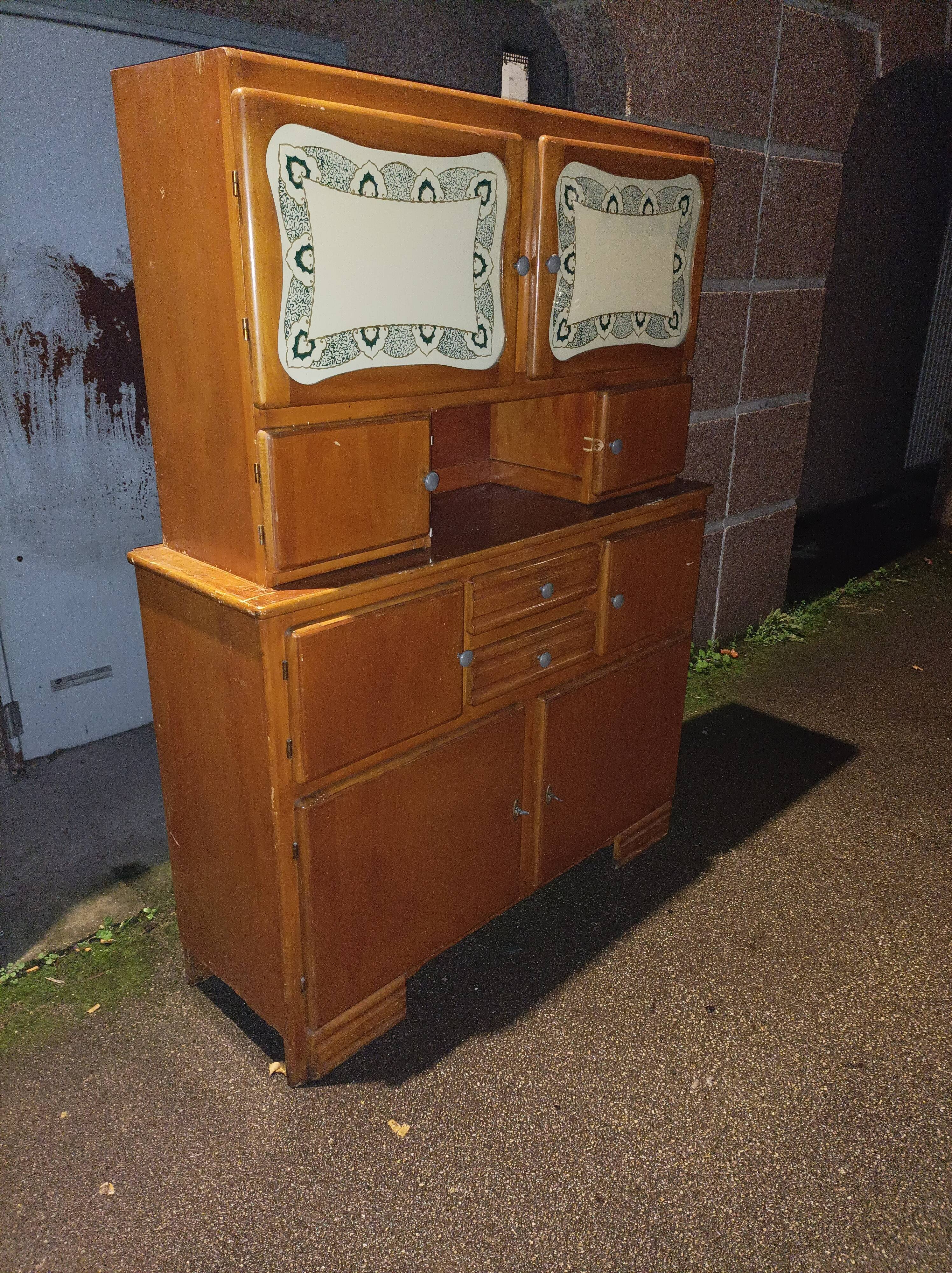 Old cabinet Mado wood vintage 1950