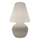 Murano mushroom lamp Italy vintage spiral decor glossy white