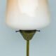 Mid-century pendant lamp in brass and glass, 1950s