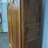 Louis XV Wardrobe in Solid Walnut, Late 19th Century
