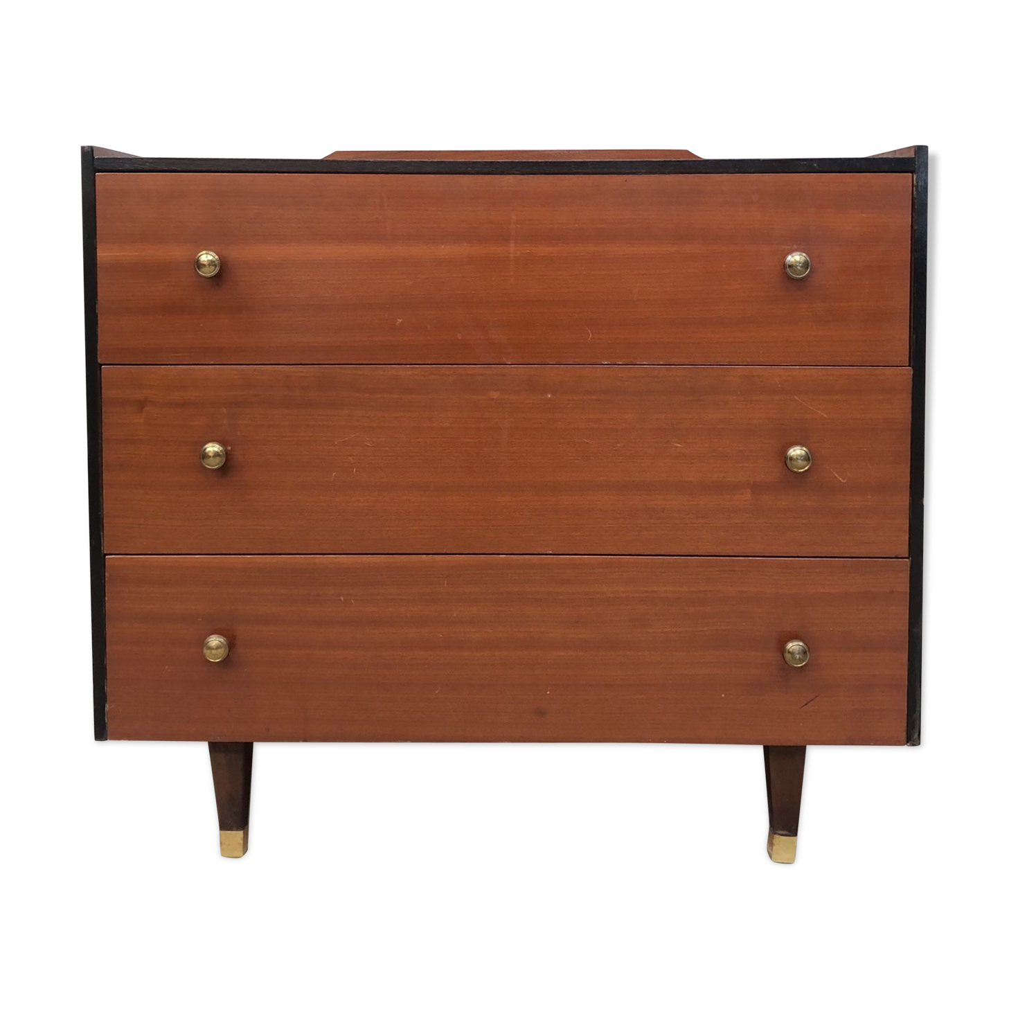 Vtg Mid Century Small Chest Drawers Retro Sideboard Danish Sandi Teak Style