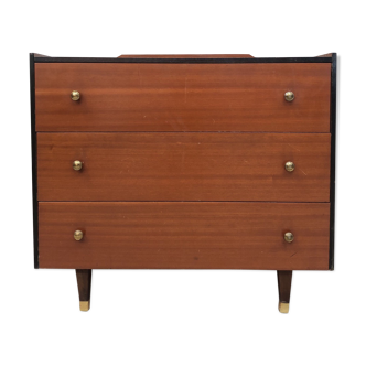 Vtg Mid Century Small Chest Drawers Retro Sideboard Danish Sandi Teak Style