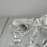 Clear crystal ashtray