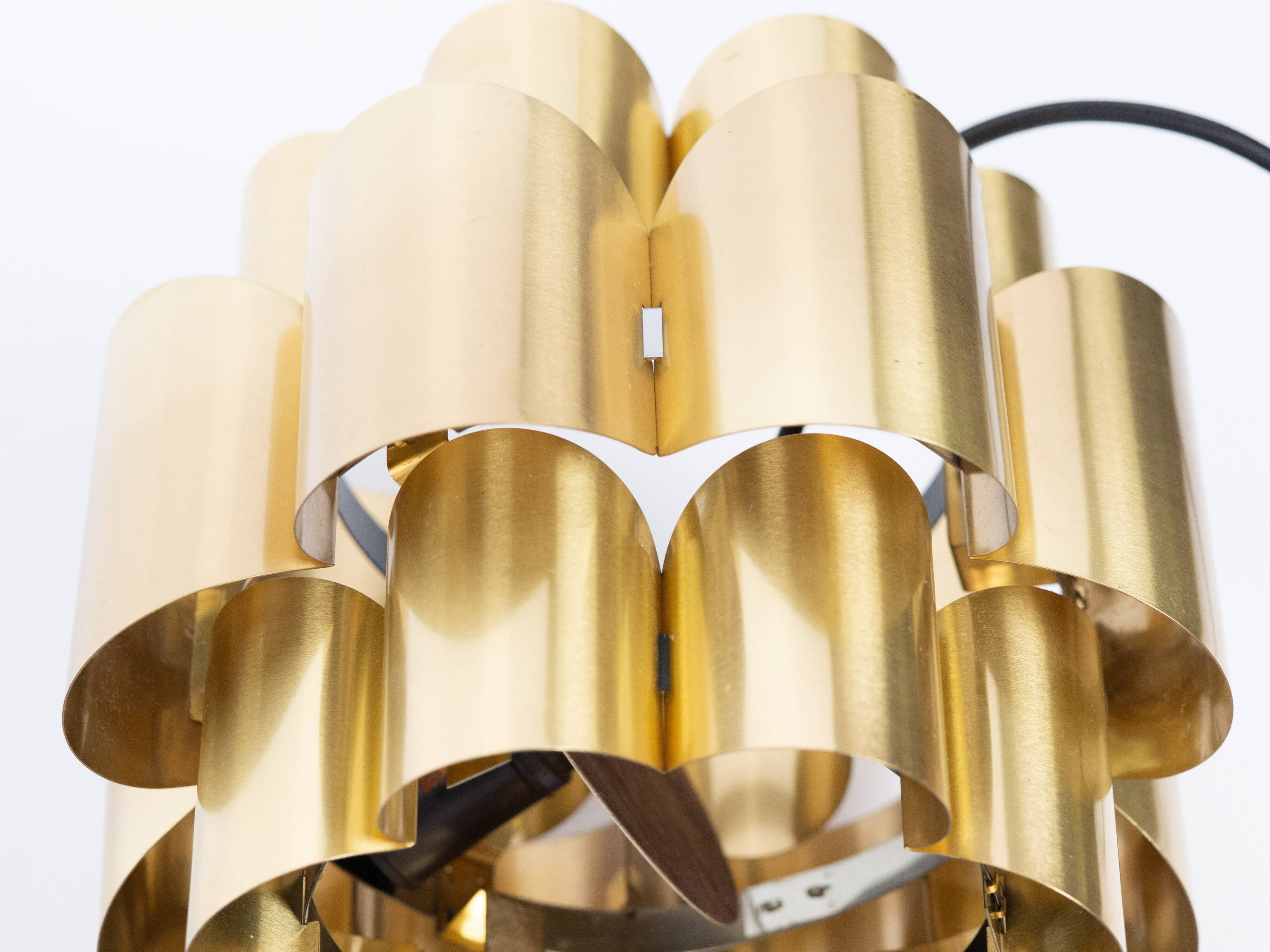 Pair of 2 Danish vintage pendant lamps by Werner Schou, 1960s
