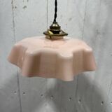 Pink opaline draped suspension