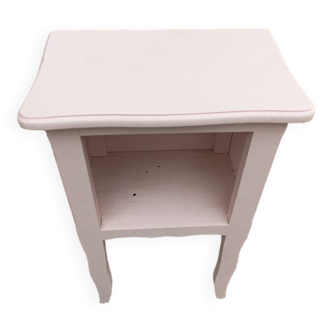 Table de nuit chevet bois rose