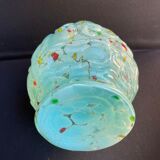 Art Nouveau glass vase with variegated bottom