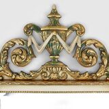 20th Century Napoleon III style mirror in wood with facet cut mirror, France