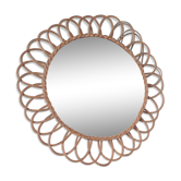 Vintage rattan mirror 46x46cm