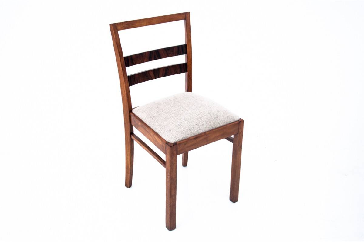 Chaise Art Déco, Pologne, années 1930. Après restauration.