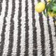 4x10 Brown & White Striped Vintage Runner Rug, 131x303Cm