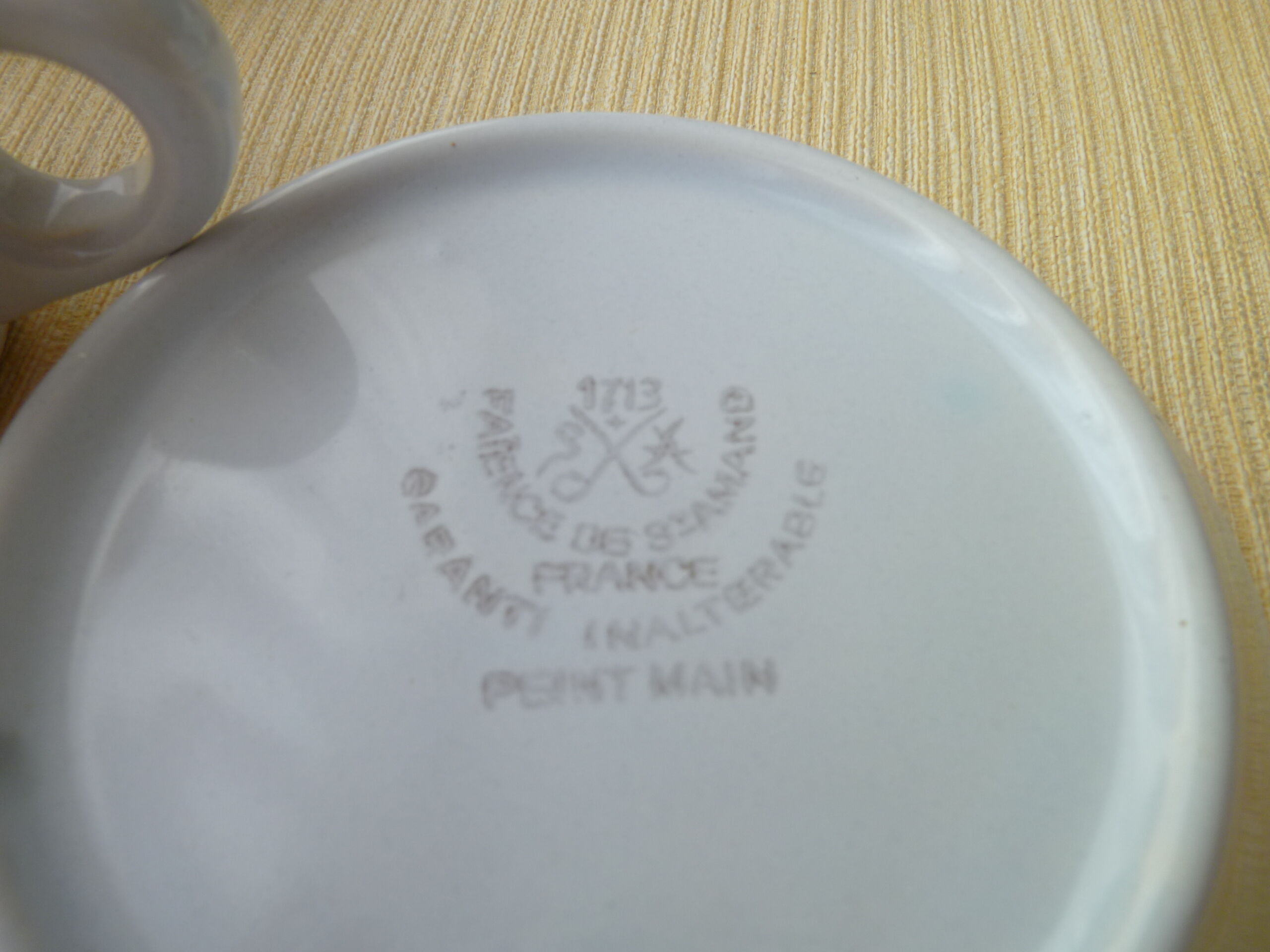Vintage coffee service Faiencerie de Saint Amand 1713