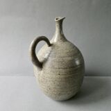 Stoneware pitcher vase with a very thin neck, circa 1970