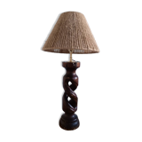Turned wood lamp 1950