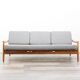 Sofa, teak daybed, reupholstered, 1960s