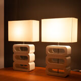 Paires de lampes de table par Jan des Bouvrie