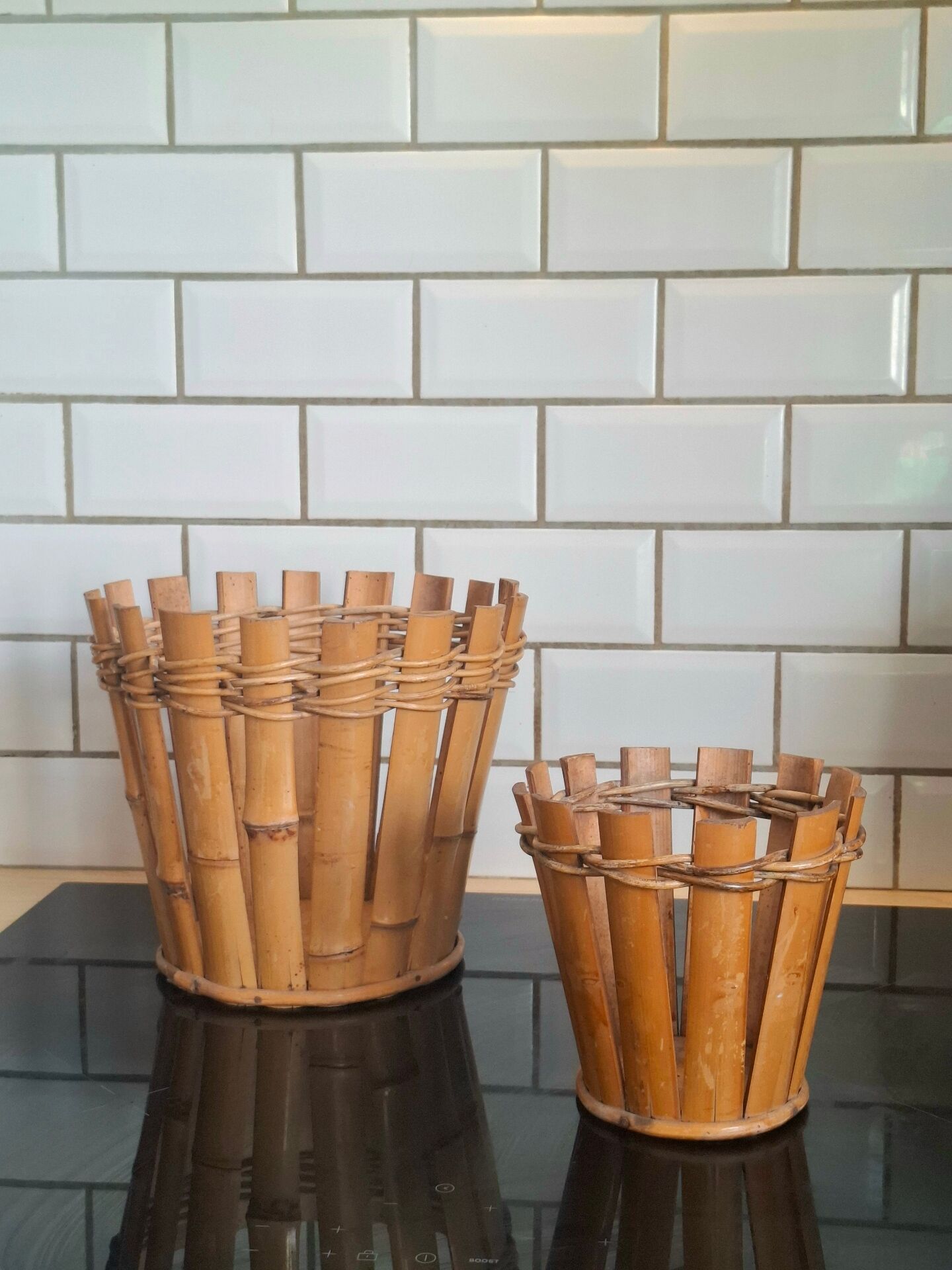 Bamboo cache pot