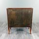 Louis XV style writing desk with a drop-leaf, made of veneer and marquetry, 19th century.