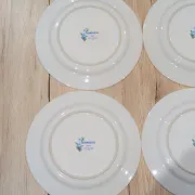 Lot of 4 Large Flat Plates Porcelain ARA Pier Import