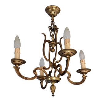 Louis XVI style chandelier with four branches