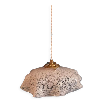 Suspension lampshade corole glass Clichy