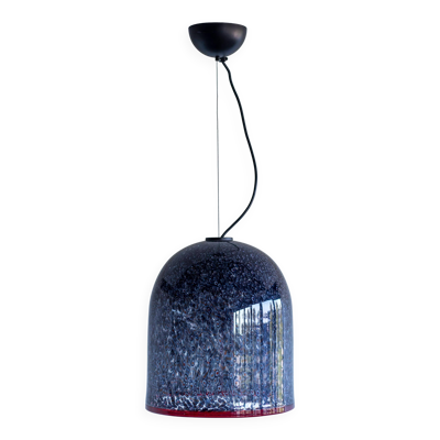 Suspension en verre de Murano ''Neverino'' de Vistosi - Gae Aulenti, Italie, 1970