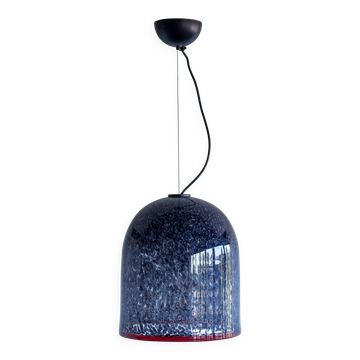 Suspension en verre de Murano "Neverino" de Vistosi - Gae Aulenti, Italie, 1970