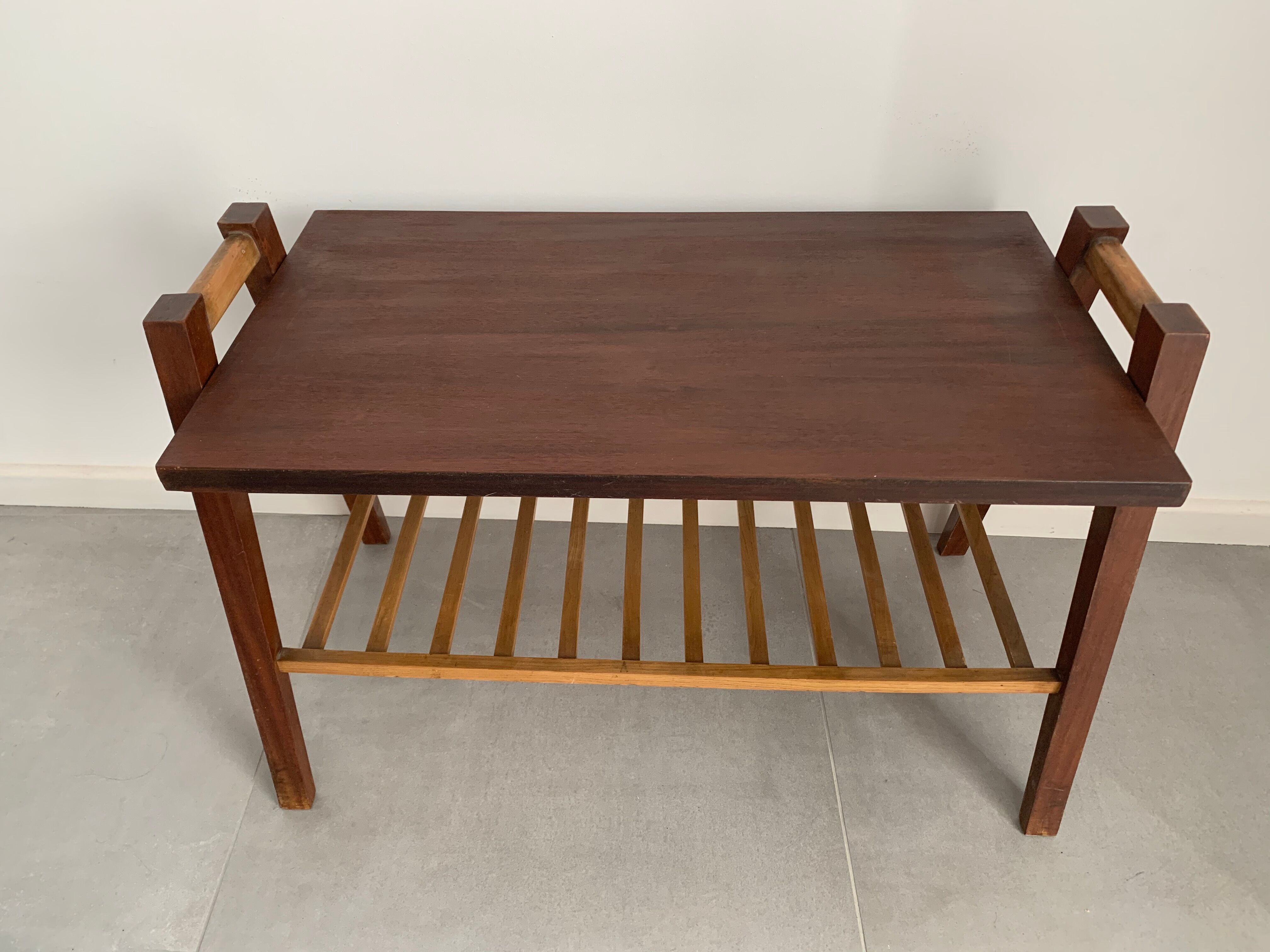 Compass-footed coffee table