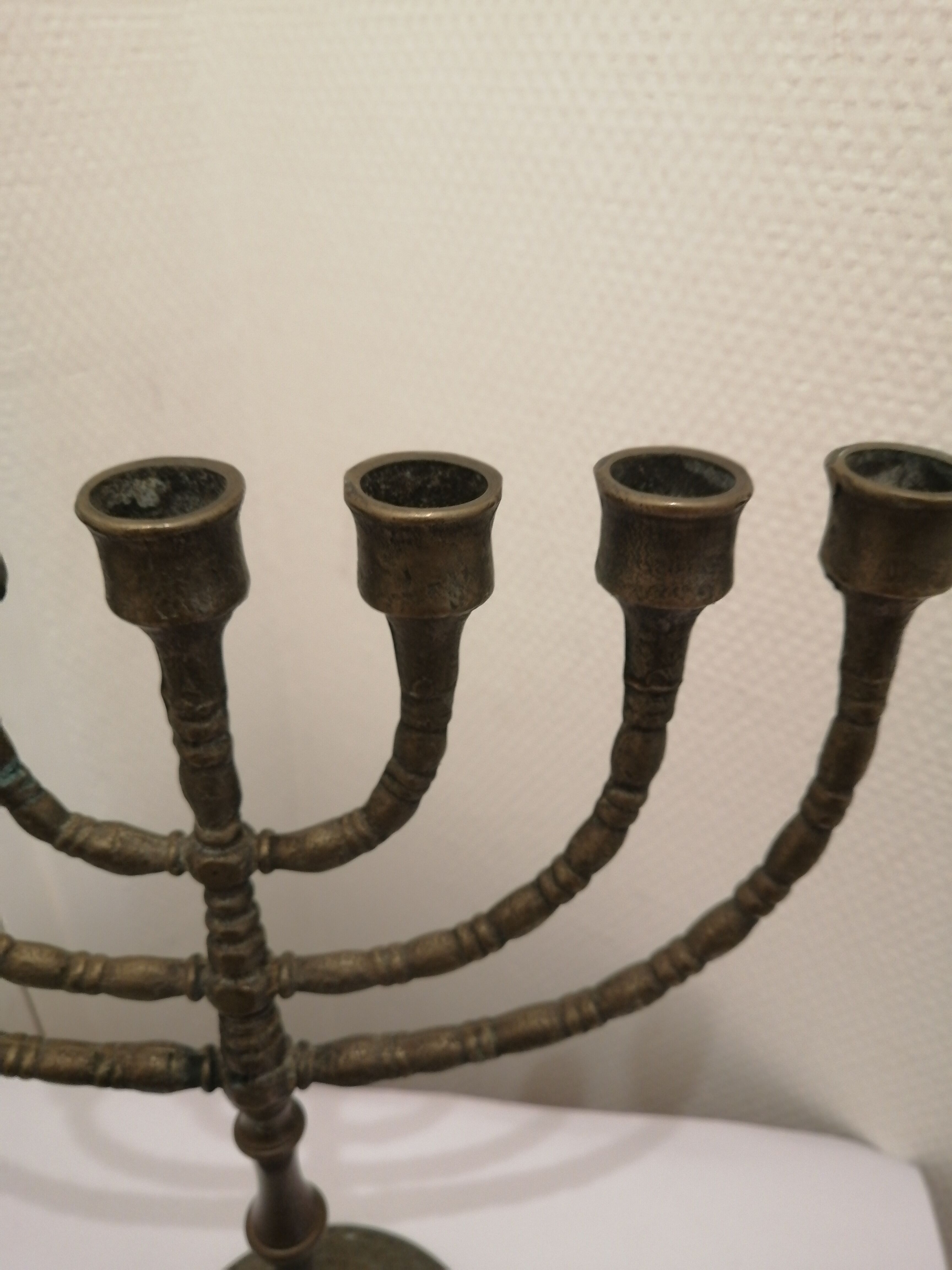 Hebreu worship candlestick menorah hanukkia 7 branches