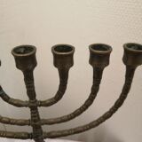 Hebreu worship candlestick menorah hanukkia 7 branches