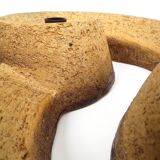 Brutalist ceramic wall lamp, 1960s