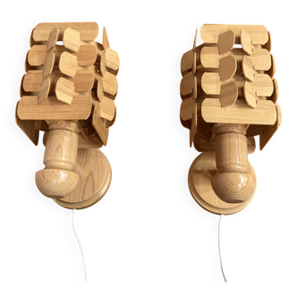 Pair of 1960s Scandinavian design wall lights.