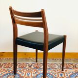 Set de 4 chaises scandinave en teck 1960
