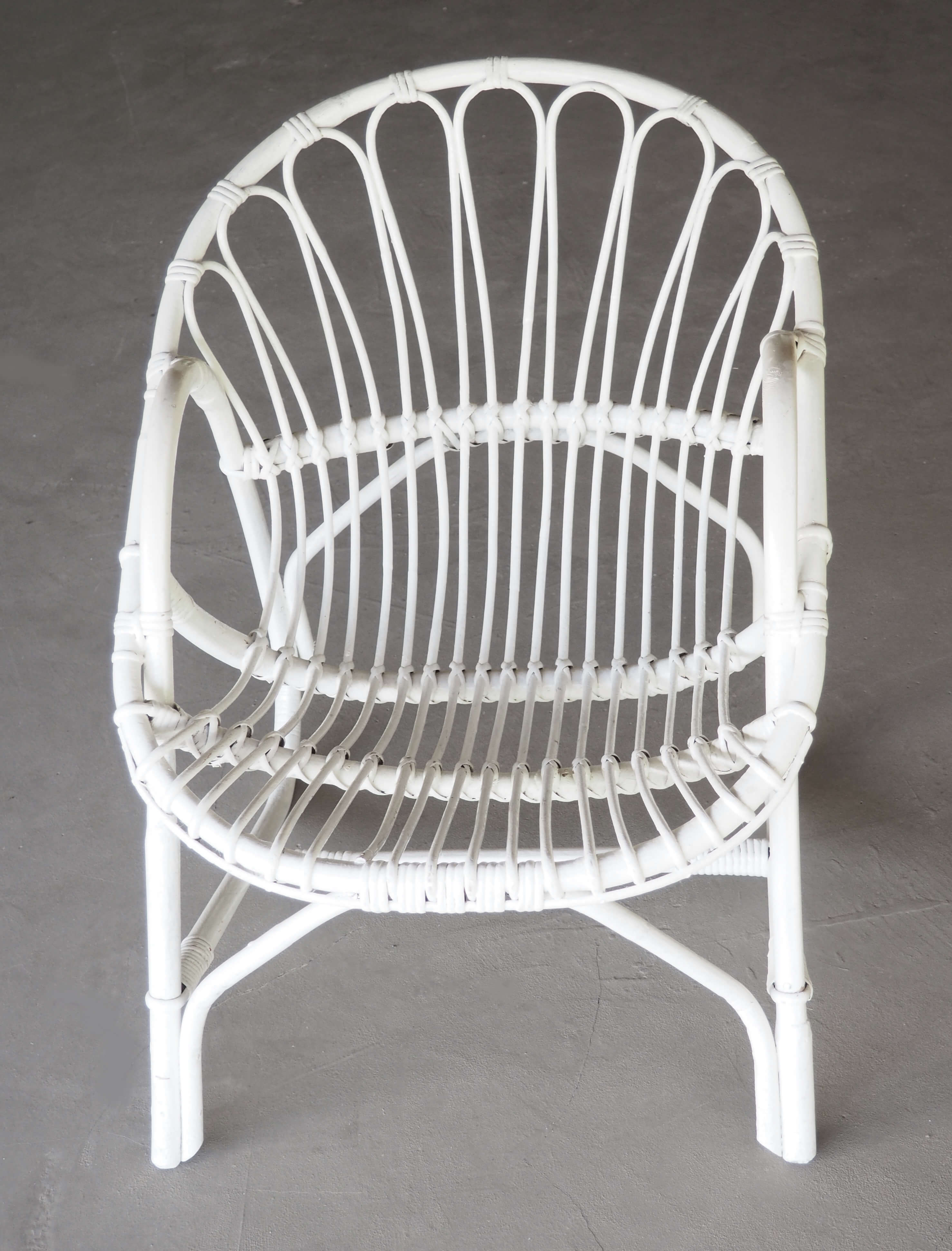 Paire de fauteuils rotin