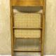 Duo of canned folding chairs