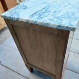 Bedside table marble top art-deco style