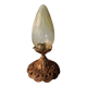 Luminaire globe verre ouraline ancien Art nouveau fin 19e début 20e siècle