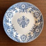 Round ironstone dish "Louis XVI" Clairefontaine earthenware