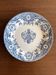 Plat rond terre de fer "Louis XVI" faïence de Clairefontaine