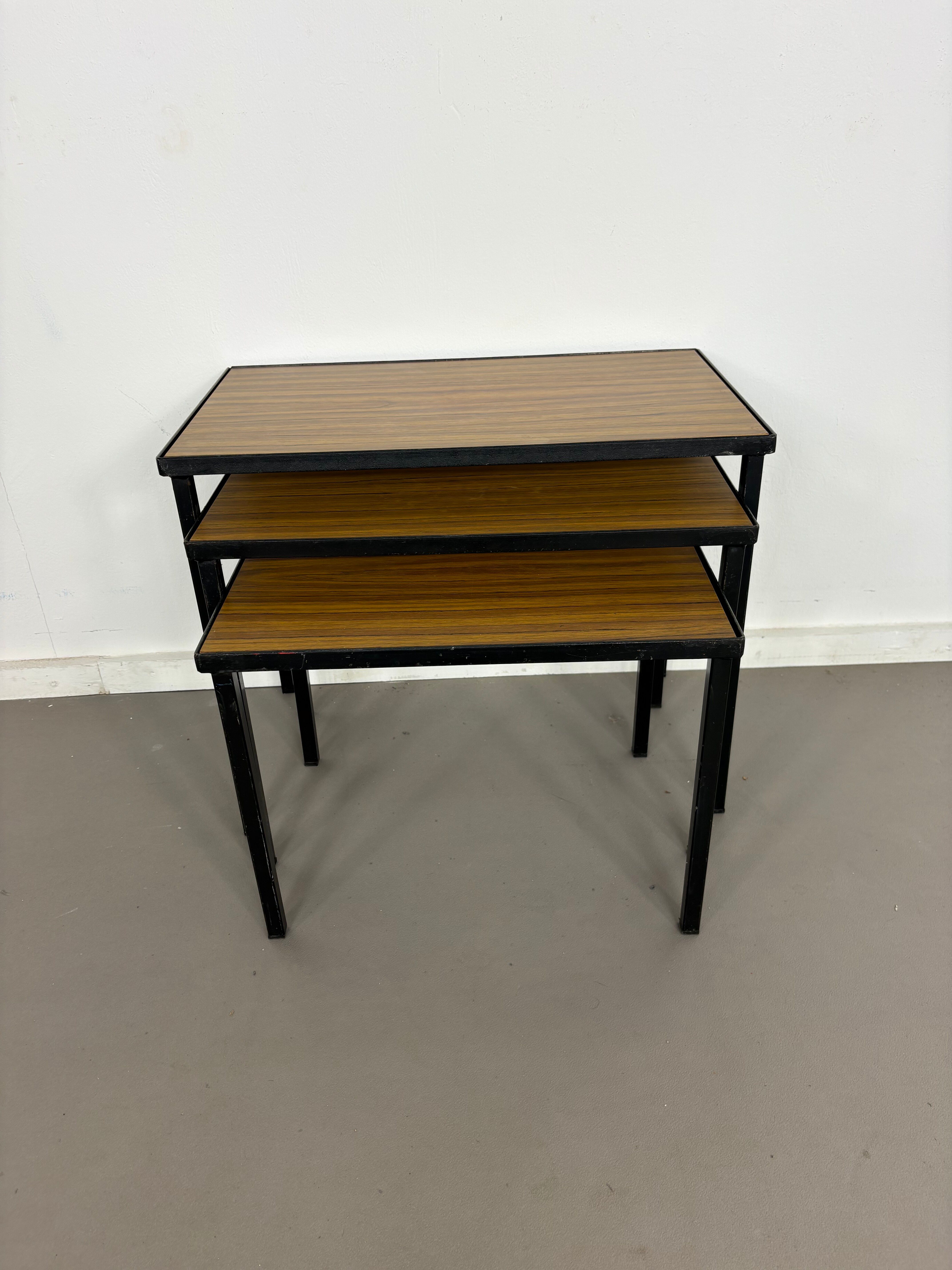 Vintage Artimeta Sidetables with reversibel top sixties