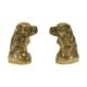 Vintage Pair of Brass Bookends for Irish Setter Dogs