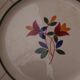 Round dish in Gien earthen earthen model Tamaris diam 28.5 cm