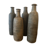 Set de 4 bouteilles en grès