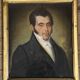 Portrait masculin pastel milieu du XIXème siècle