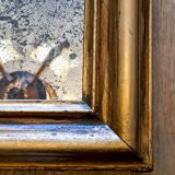 Antique Louis-Philippe mirror "Philomène" gold leaf