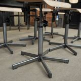 Industrial rotary and adjustable workshop chairs 1950s