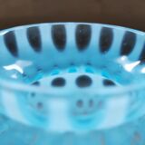 Vintage turquoise glass vase